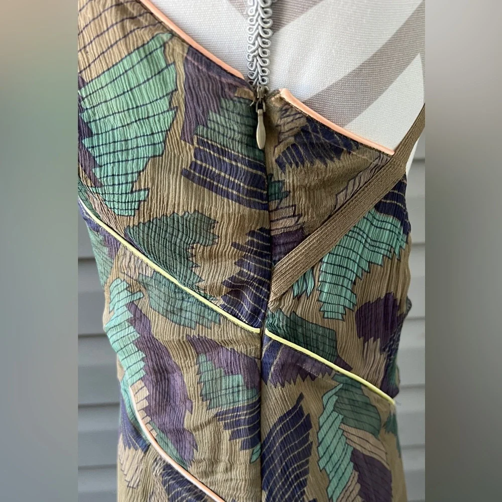 Diesel Dress Silk Dress Fregius Vestito Chiffon High Low Sz M - Picture 4 of 15